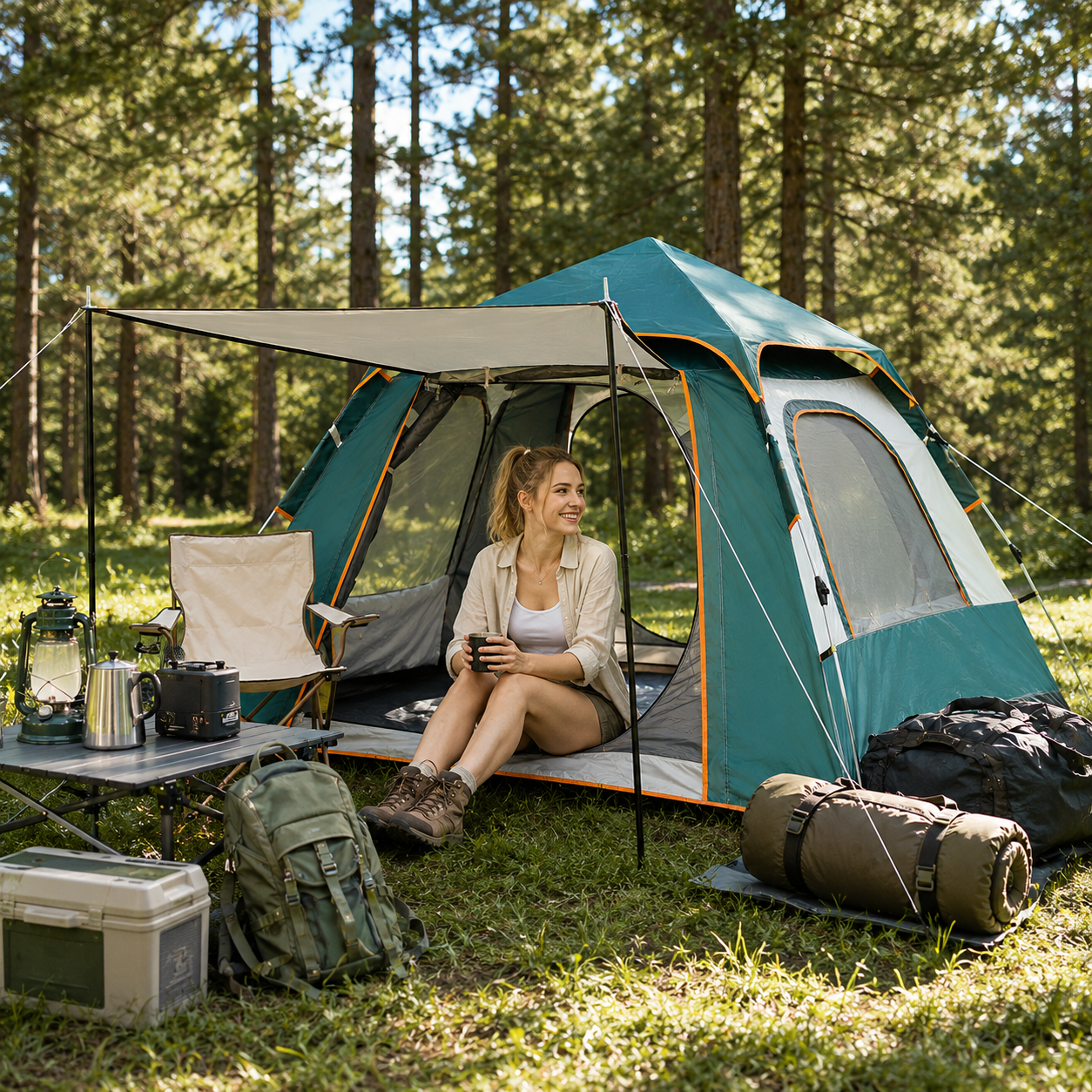 Fast Opening Outdoor Camping & Mountaineering Waterproof Hiking Tent