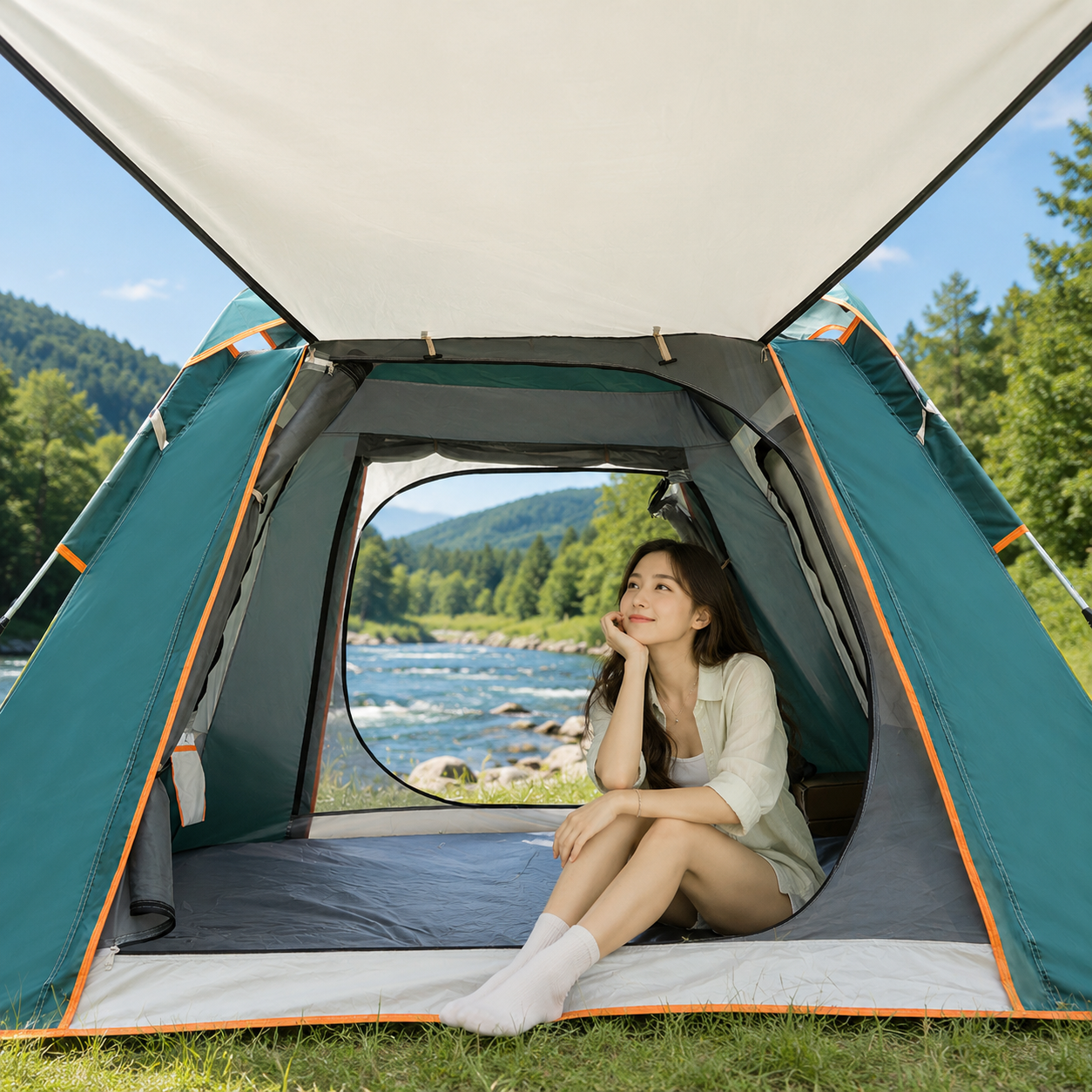 Fast Opening Outdoor Camping & Mountaineering Waterproof Hiking Tent
