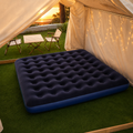 Portable Flocked Inflatable Air Mattress for Camping & Home Use