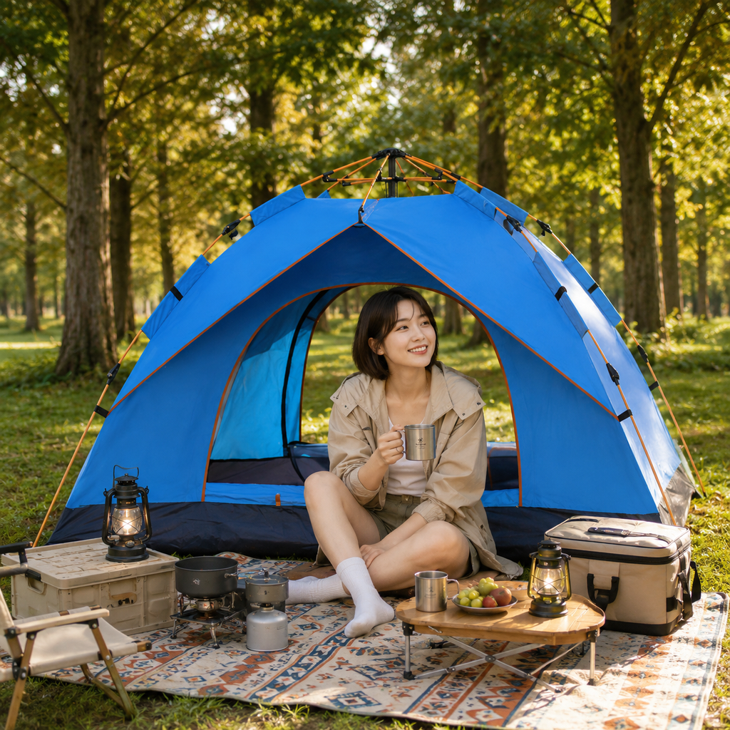 Automatic Setup Waterproof Camping Tent for Outdoor Adventures