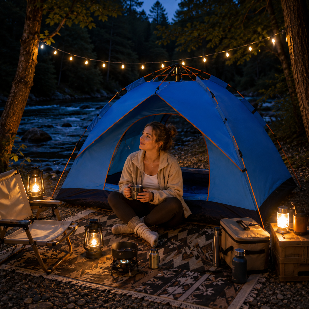 Automatic Setup Waterproof Camping Tent for Outdoor Adventures