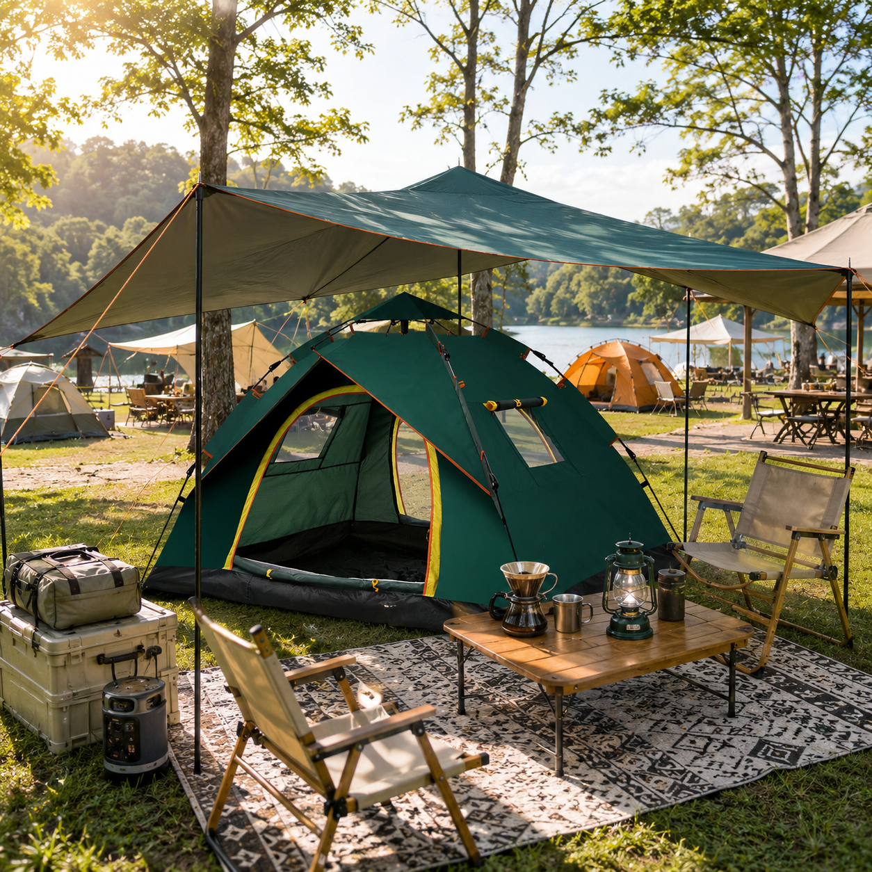 Portable Quick Opening Rainproof Camping Tent for Outdoor