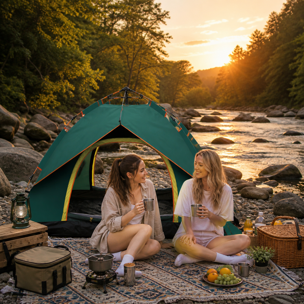 Portable Quick Opening Rainproof Camping Tent for Outdoor