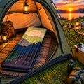 Automatic Inflatable Camping Mattress with Pillow and Built-in Foot Pump
